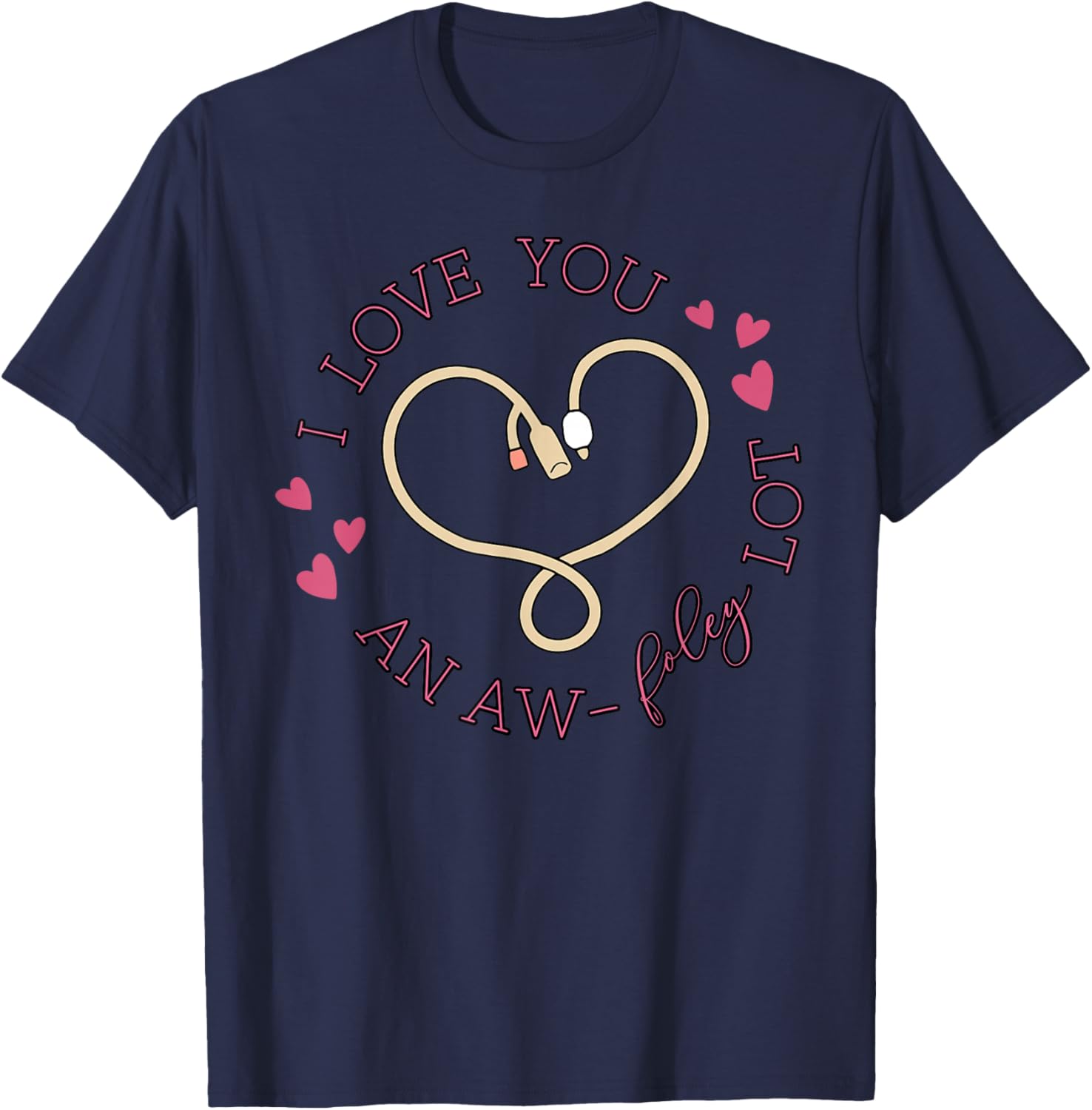 Urology Valentine Day Urologist Nurse Kidney Squad Med Surg T-Shirt - T-Shirt | Navy