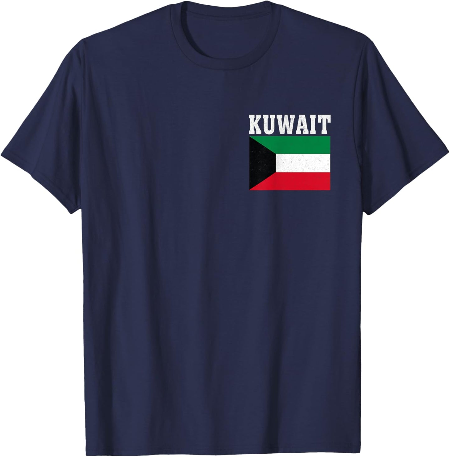 Kuwait Flag Patriotic National Roots Souvenir T-Shirt - T-Shirt | Navy