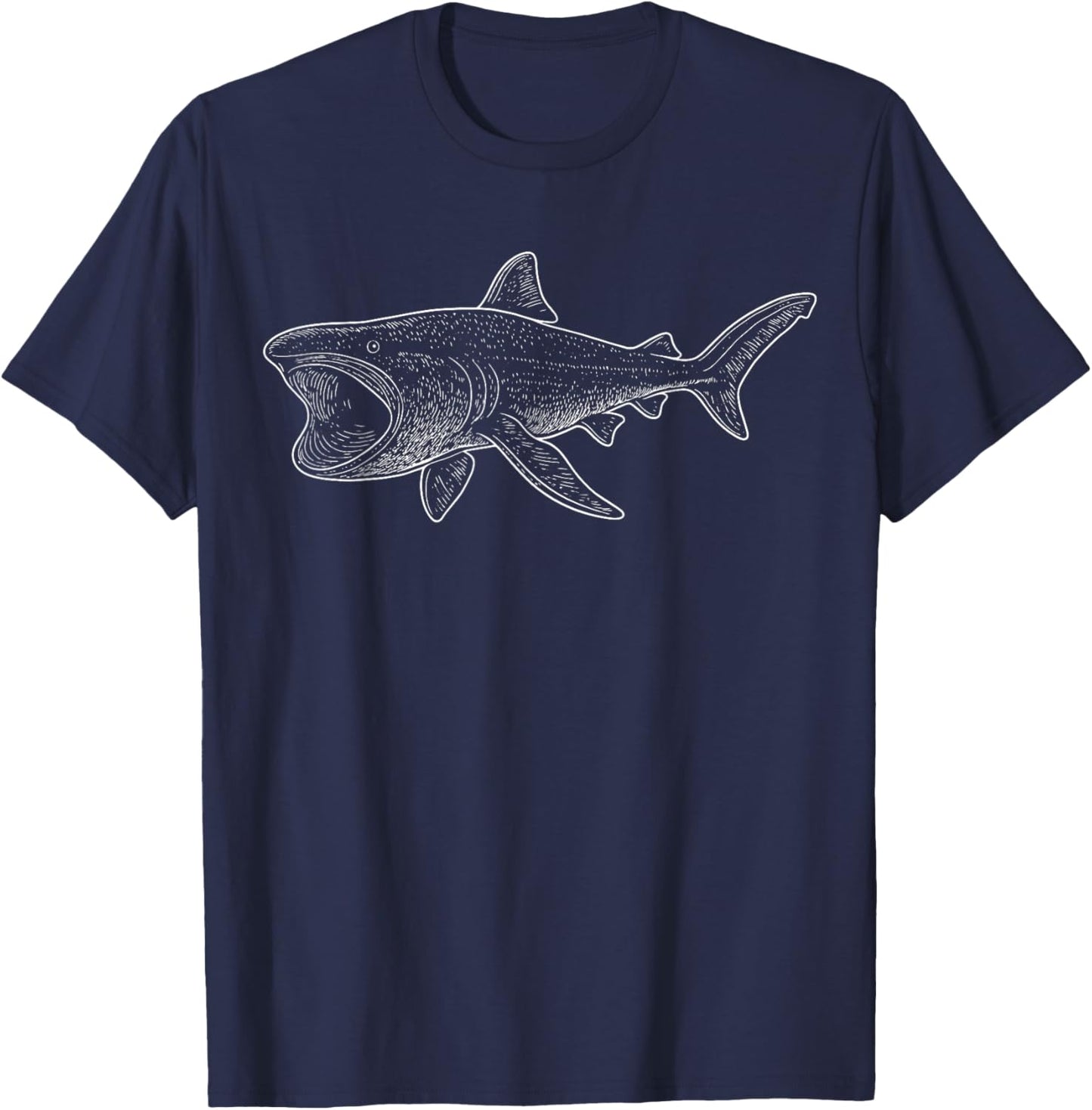 Megamouth Shark Illustration T-Shirt - T-Shirt | Navy