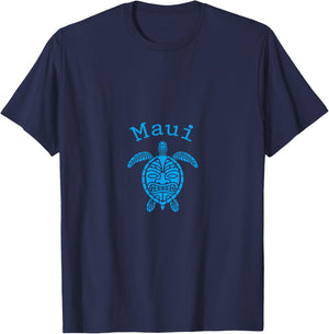 Maui Hawaii Turtle Diving Souvenir Diver T-Shirt - T-Shirt | Navy