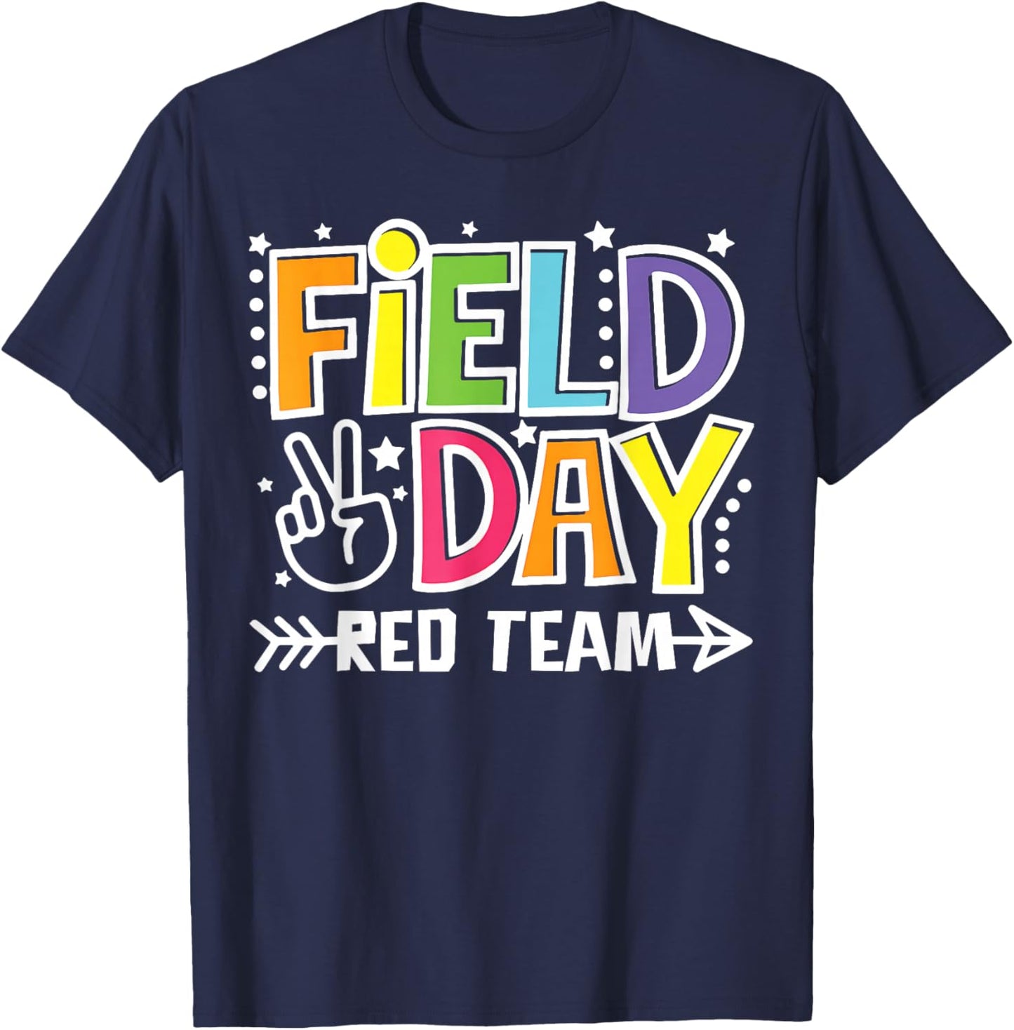 Field Day Red Team Funny for Teacher Kids Field Day Games T-Shirt - T-Shirt | Navy