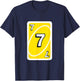 UNO Halloween Yellow 7" Card T-Shirt - T-Shirt | Navy