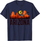 Arizona Roadrunner Bird Desert Vibes AZ Pride T-Shirt - T-Shirt | Navy