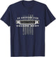Square Body Grille with American Flag Design T-Shirt - T-Shirt | Navy