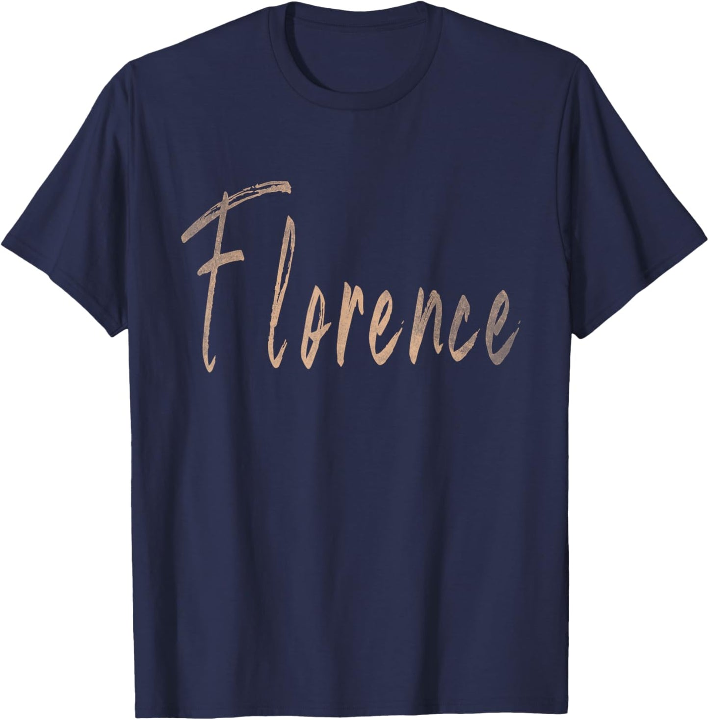 Florence South Carolina Vintage Elegant Design T-Shirt - T-Shirt | Navy