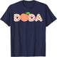 Dada of A Sweet Peach First Birthday Family Peach Party T-Shirt - T-Shirt | Navy