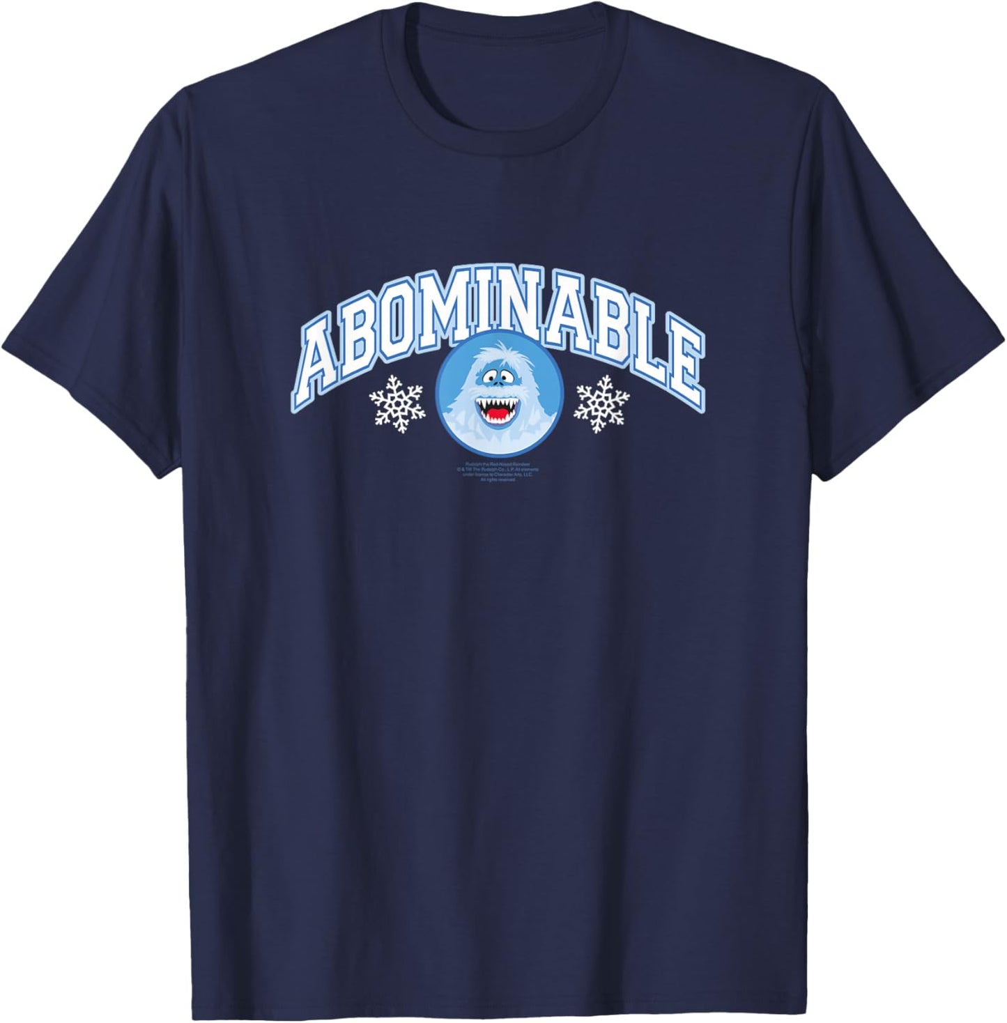 Rudolph Bumble The Abominable Snowmonster Retro Christmas T-Shirt - T-Shirt | Navy