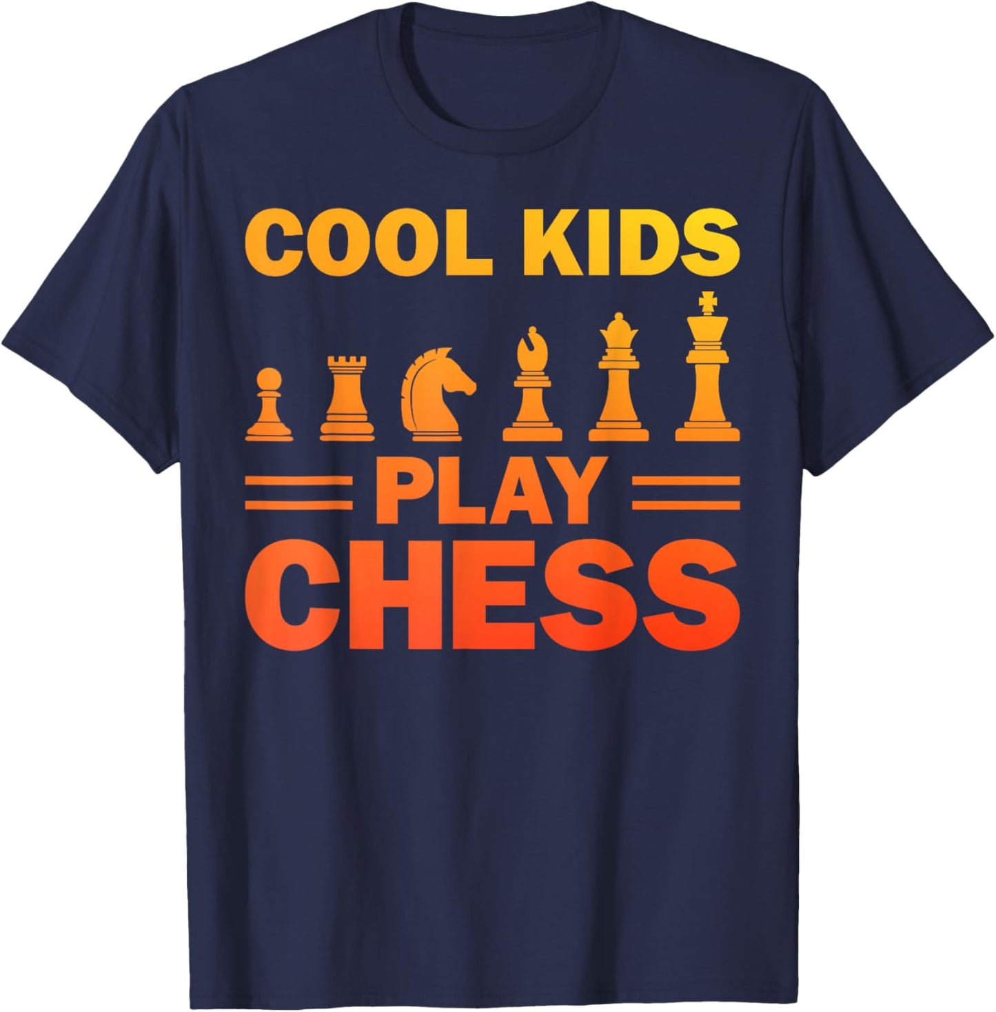 Cool Chess Art for Boys Girls Kids Chess Lover Chess Player T-Shirt - T-Shirt | Navy