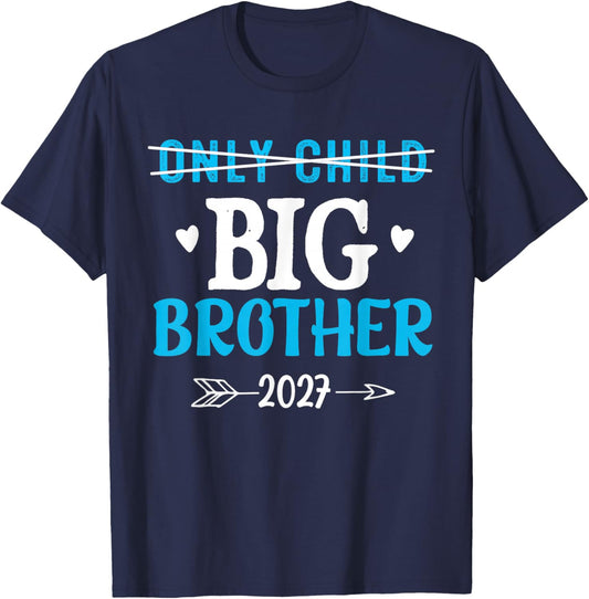 Big Brother 2027 Shirt Finally Promoted to Big Brother 2027 T-Shirt - T-Shirt | Navy