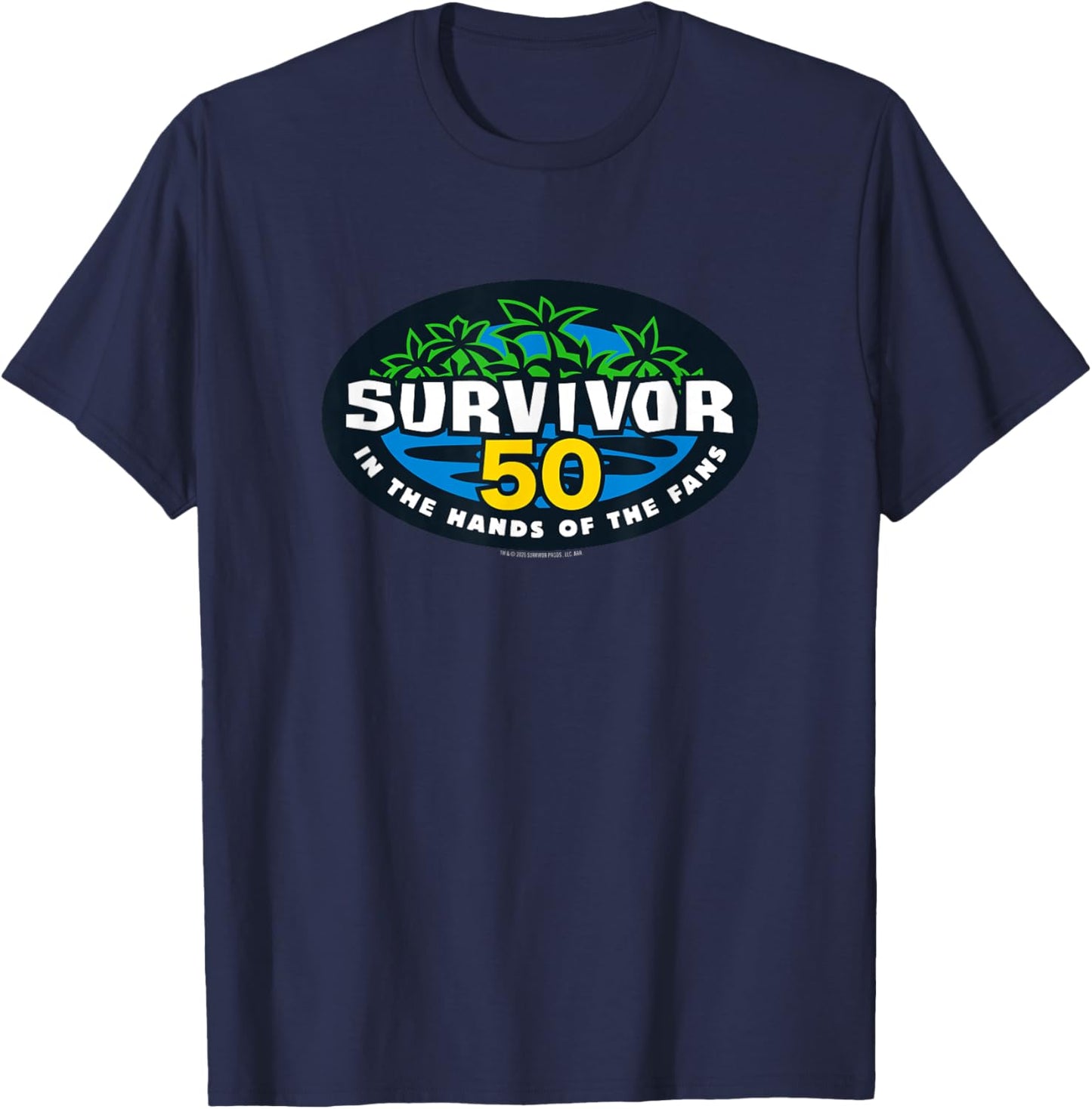 Survivor Season 50 Logo Officially Licensed T-Shirt - T-Shirt | Navy