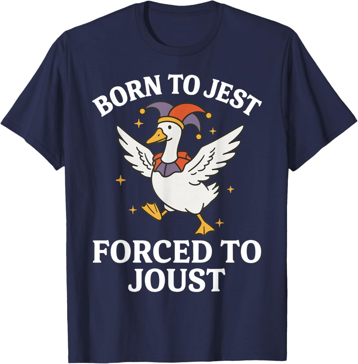 Born to Jest Forced to Joust T-Shirt - T-Shirt | Navy