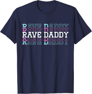 New Dad to Be EDM Expect Baby Dad Est First Time Rave Daddy T-Shirt - T-Shirt | Navy
