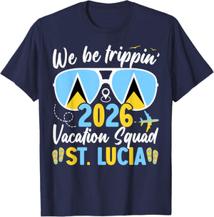 St. Lucia Vacation Family Friends Trip Cruise 2026 Matching T-Shirt - T-Shirt | Navy