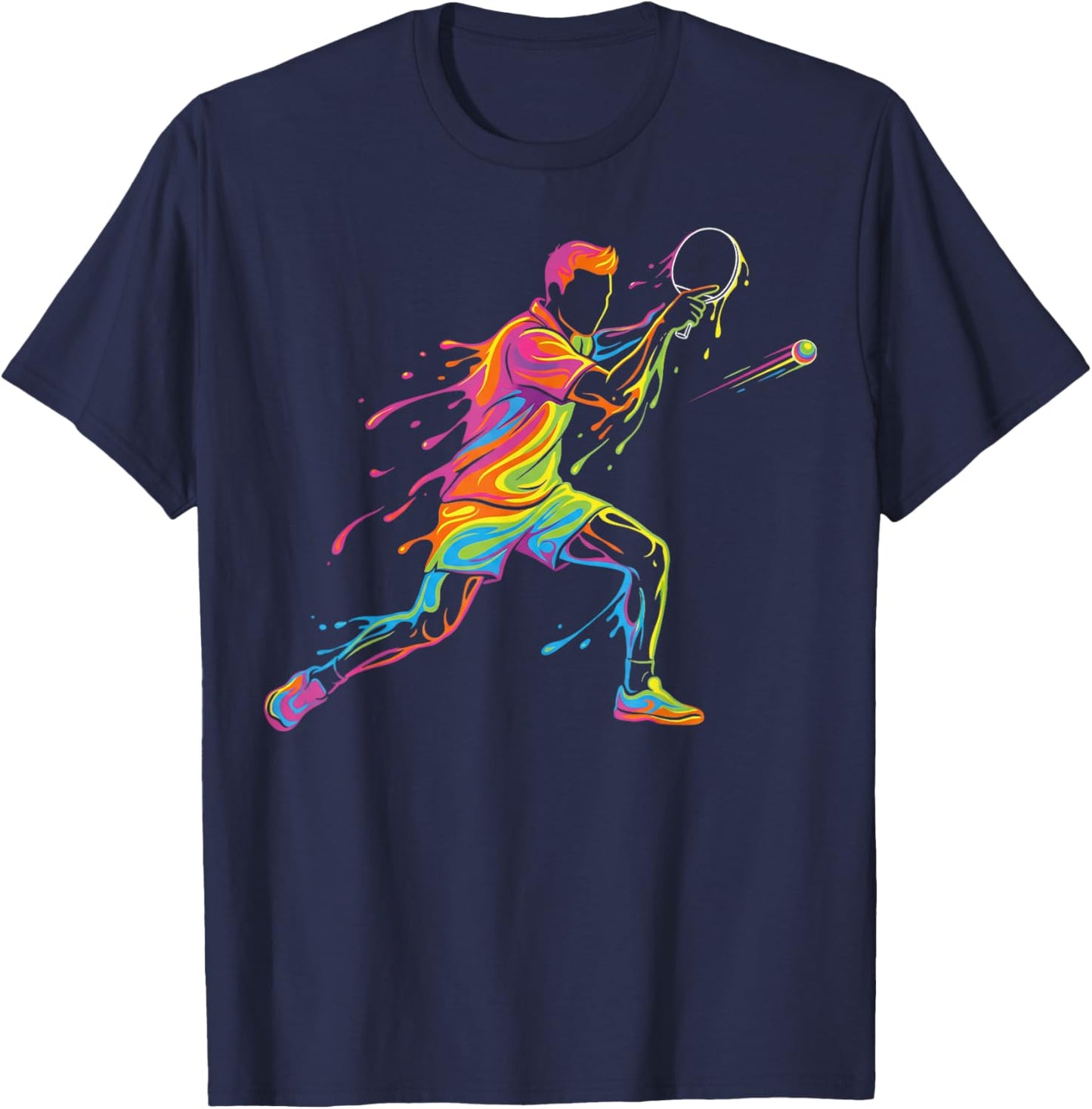 Cool Table Tennis Player Men Kids Boys T-Shirt - T-Shirt | Navy