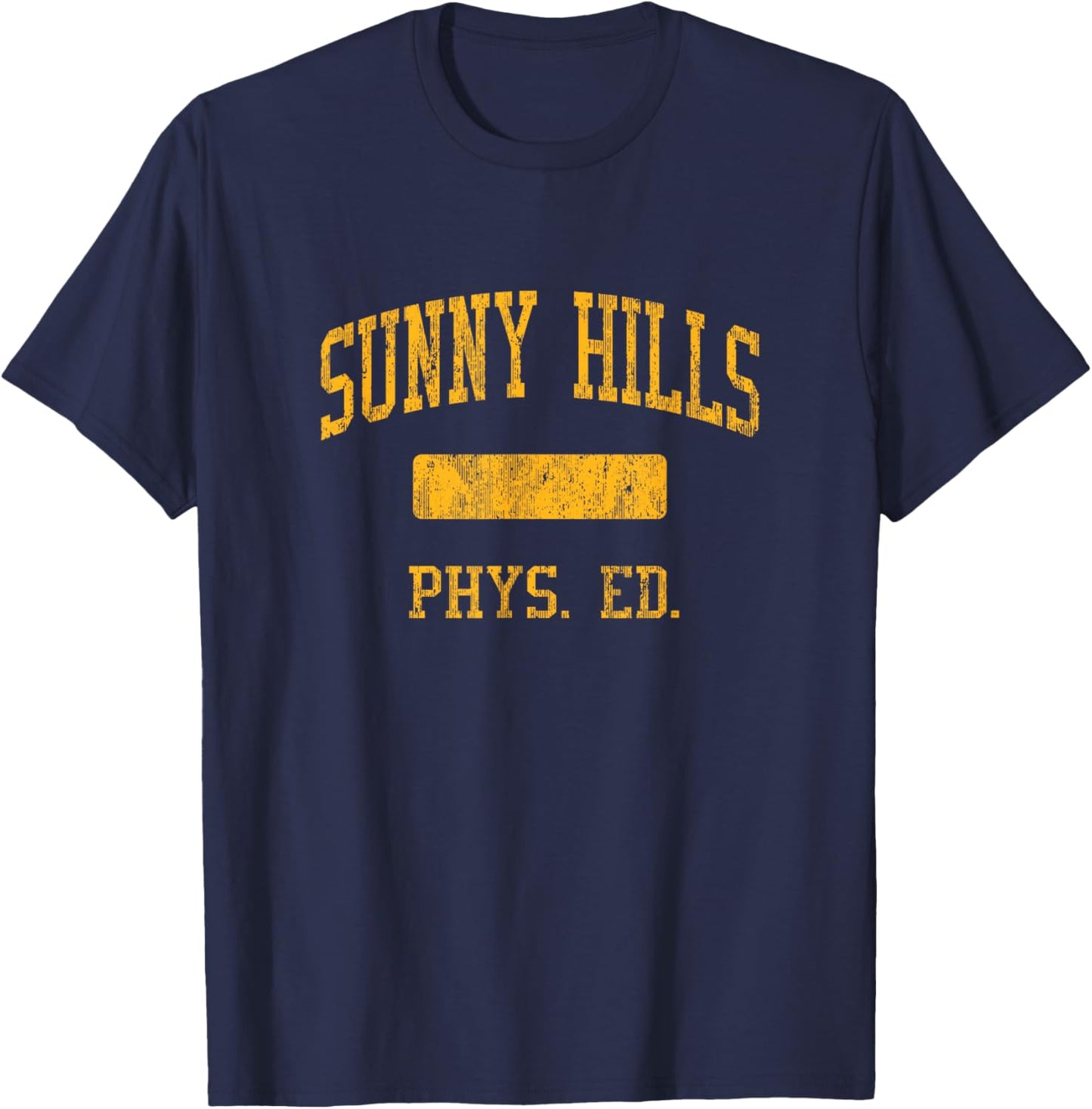 Sunny Hills High School HS Fullerton CA PHYS Ed T-Shirt - T-Shirt | Navy