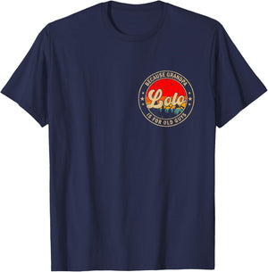Lolo Because Grandpa is for Old Guys Retro for Grandpa T-Shirt - T-Shirt | Navy