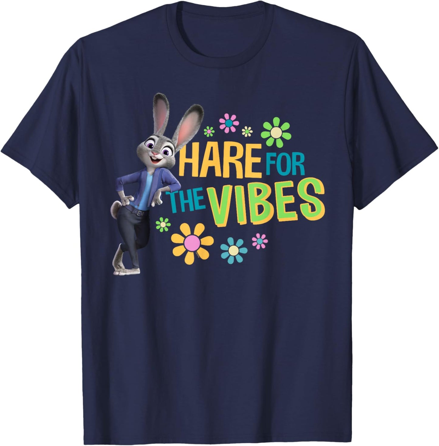 Disney Zootopia 2 Judy Hopps Hare for The Vibes Funny T-Shirt - T-Shirt | Navy