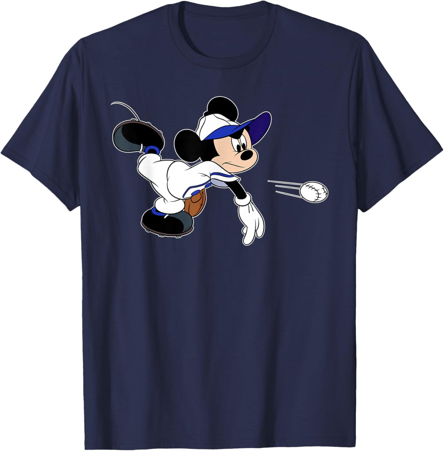 Disney Sports Mickey Mouse Baseball Team Player T-Shirt - T-Shirt | Navy