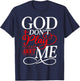 God Don't Play About Me Christian Faith Religious Women Men T-Shirt - T-Shirt | Navy