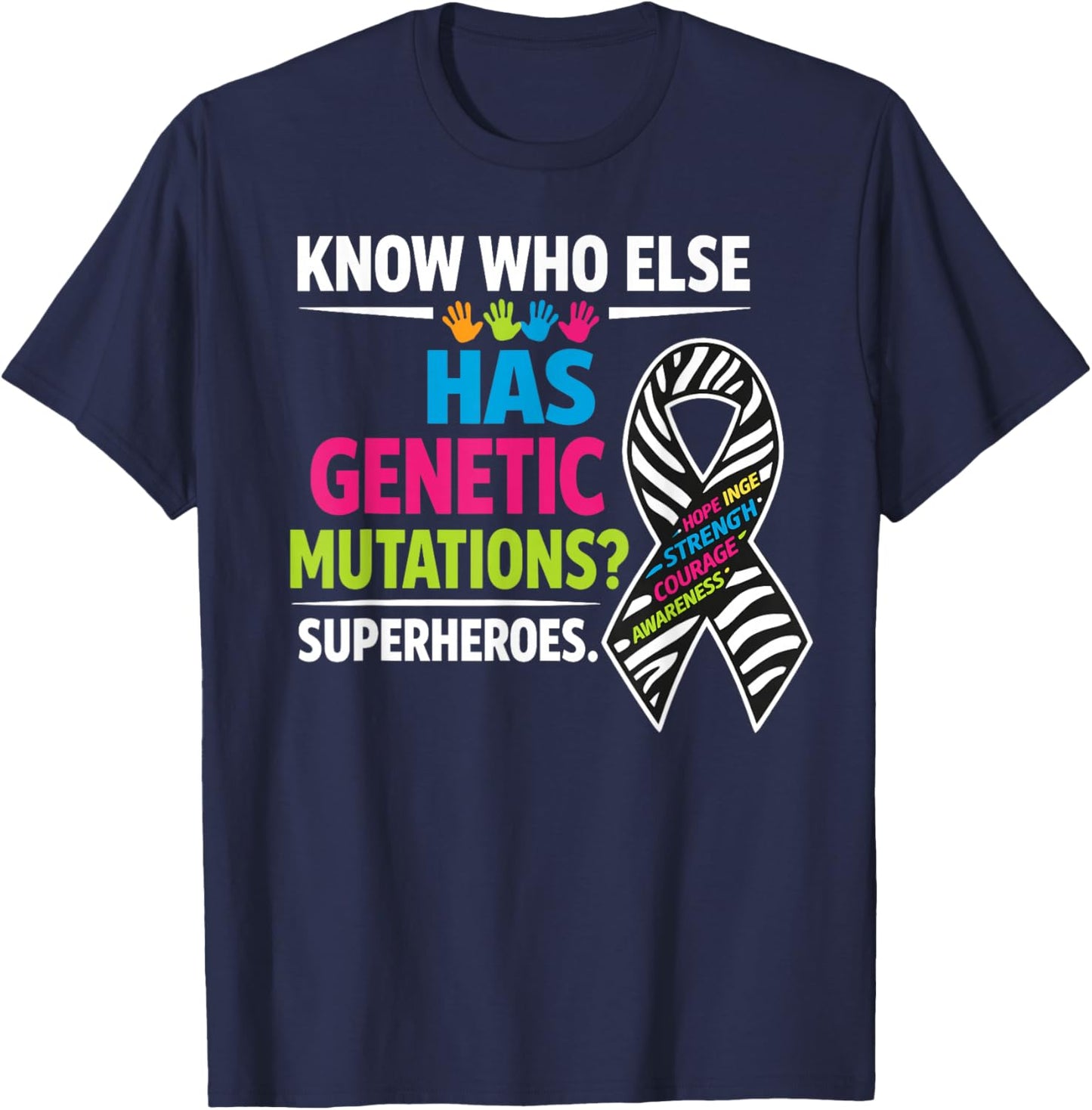 Rare Disease Awareness T-Shirt - T-Shirt | Navy