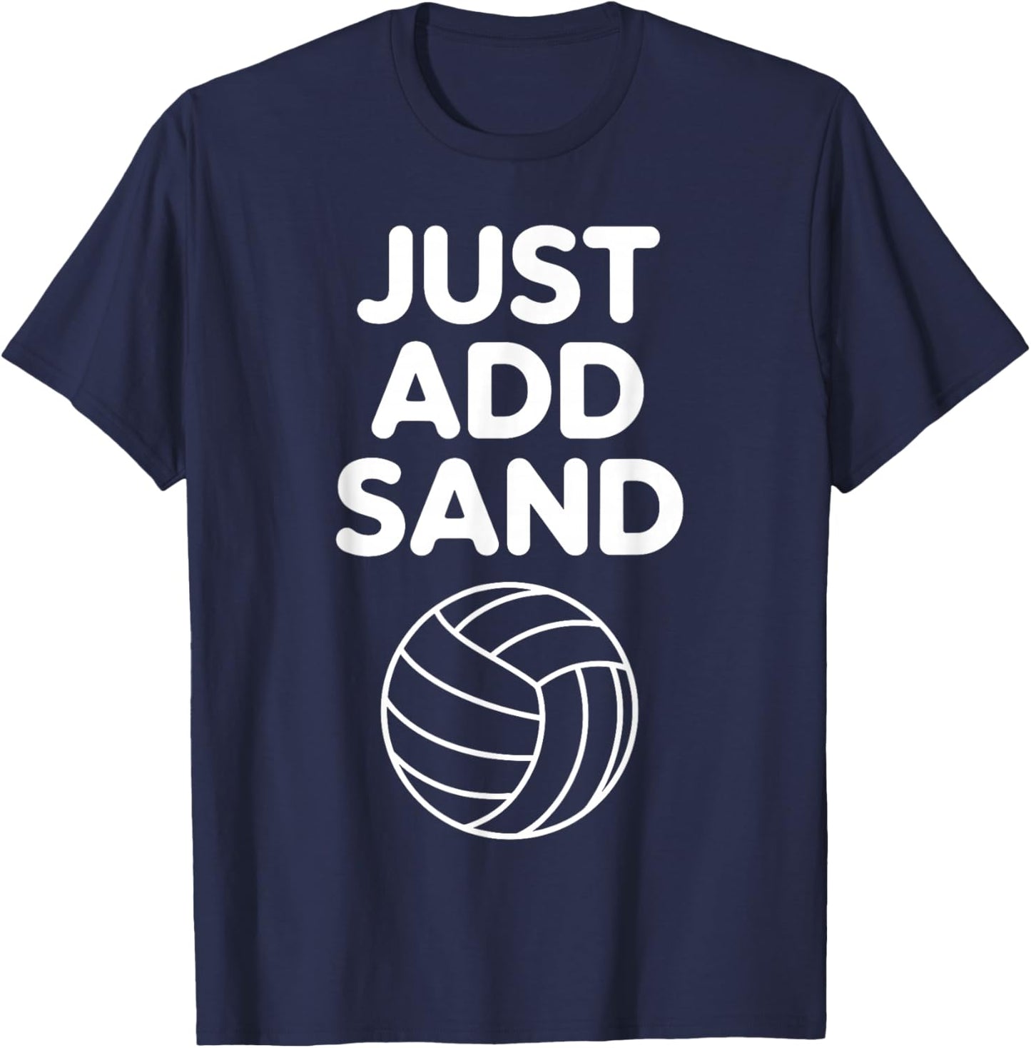Funny Beach Volleyball Design Women Sand Volleyball T-Shirt - T-Shirt | Navy