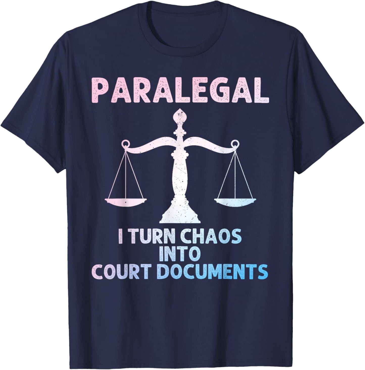 Best Paralegal Art Women Law Student Paralegal T-Shirt - T-Shirt | Navy