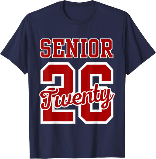 Class of 2026 Senior 2026 Senior Twenty 26 Graduation Men T-Shirt - T-Shirt | Navy