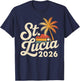 St Lucia 2026 T-Shirt - T-Shirt | Navy
