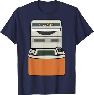 Funny ATM Machine Halloween Costume T-Shirt - T-Shirt | Navy