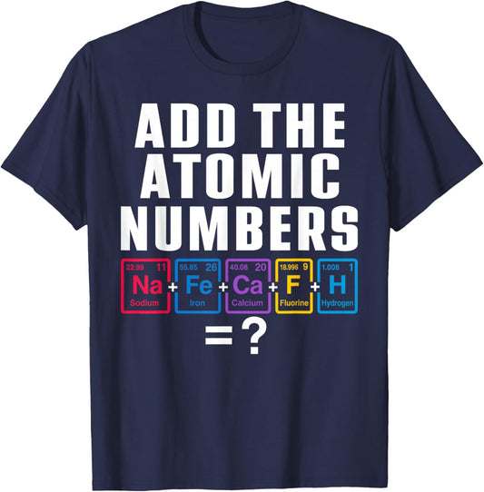 Funny 67 Six Seven Meme Matching Elements Periodic Table T-Shirt - T-Shirt | Navy