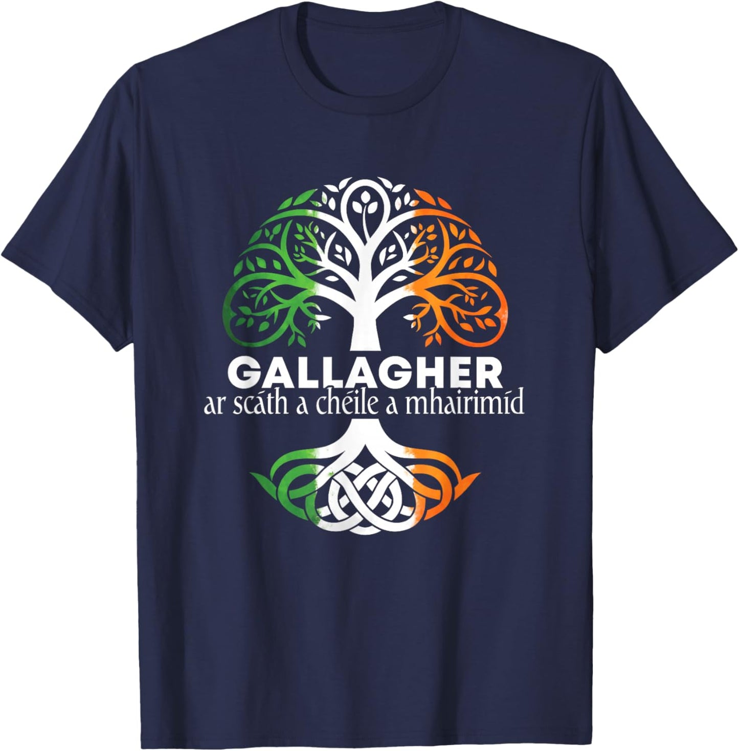 Gallagher Irish Family Name Celtic Irish Roots T-Shirt - T-Shirt | Navy