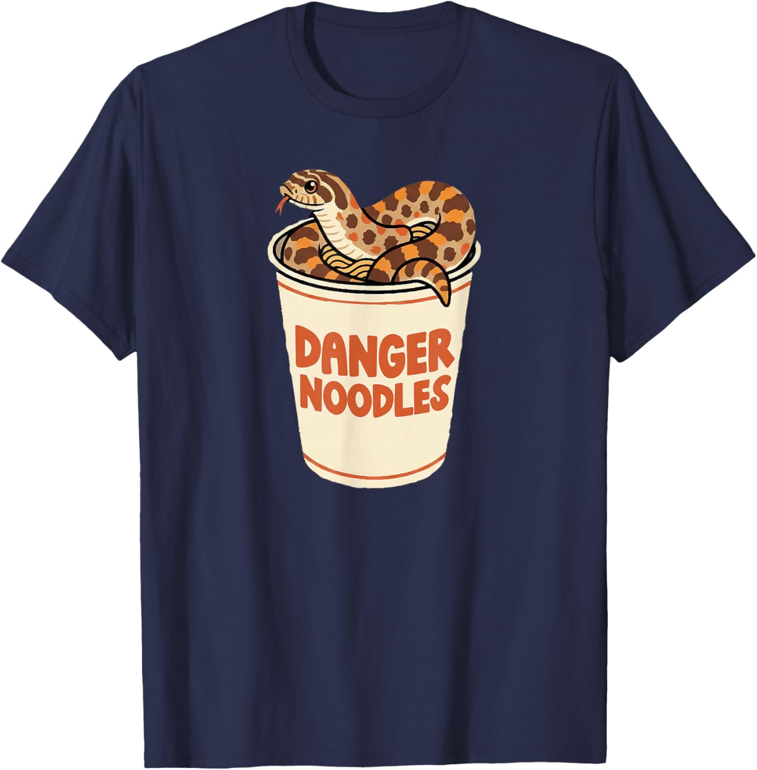 Danger Noodles Hognose Snake Owner Hognose Snake Lover T-Shirt - T-Shirt | Navy