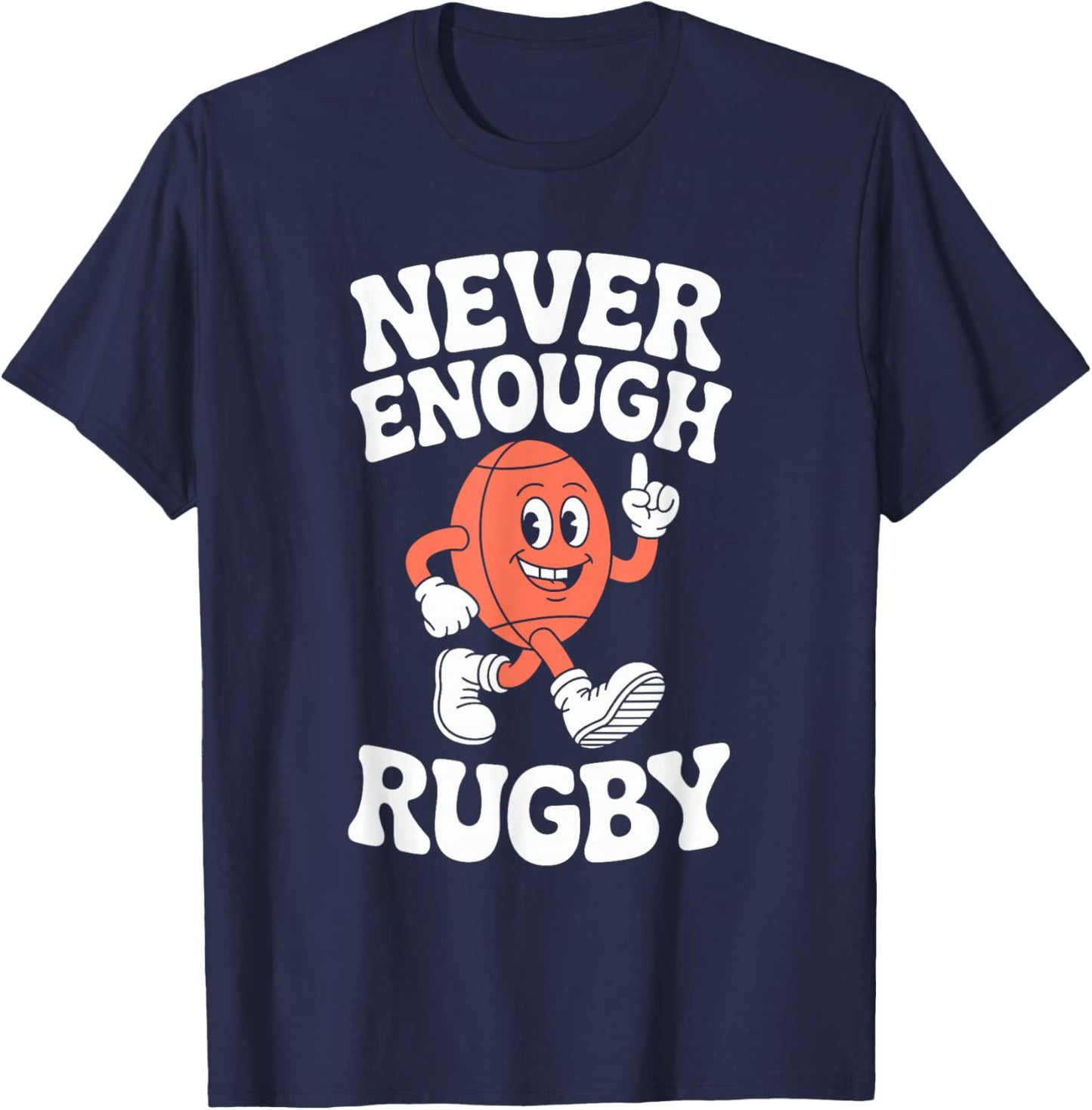 Funny Rugby Retro T-Shirt - T-Shirt | Navy