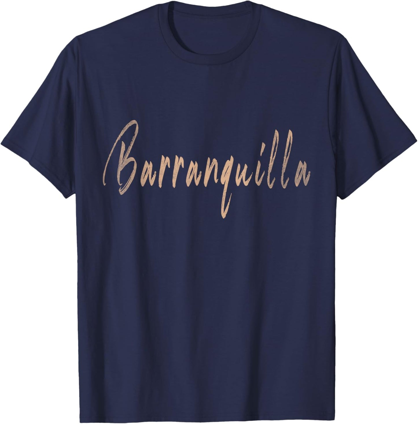 Barranquilla Colombia Vintage Elegant Design T-Shirt - T-Shirt | Navy