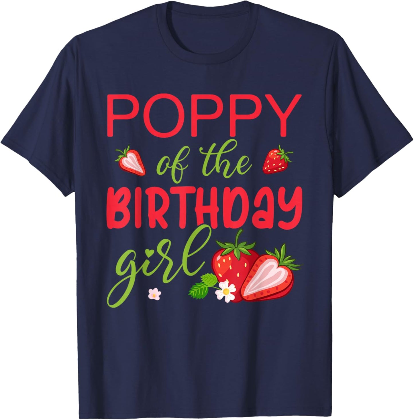Poppy of The Birthday Girl Strawberry T-Shirt - T-Shirt | Navy