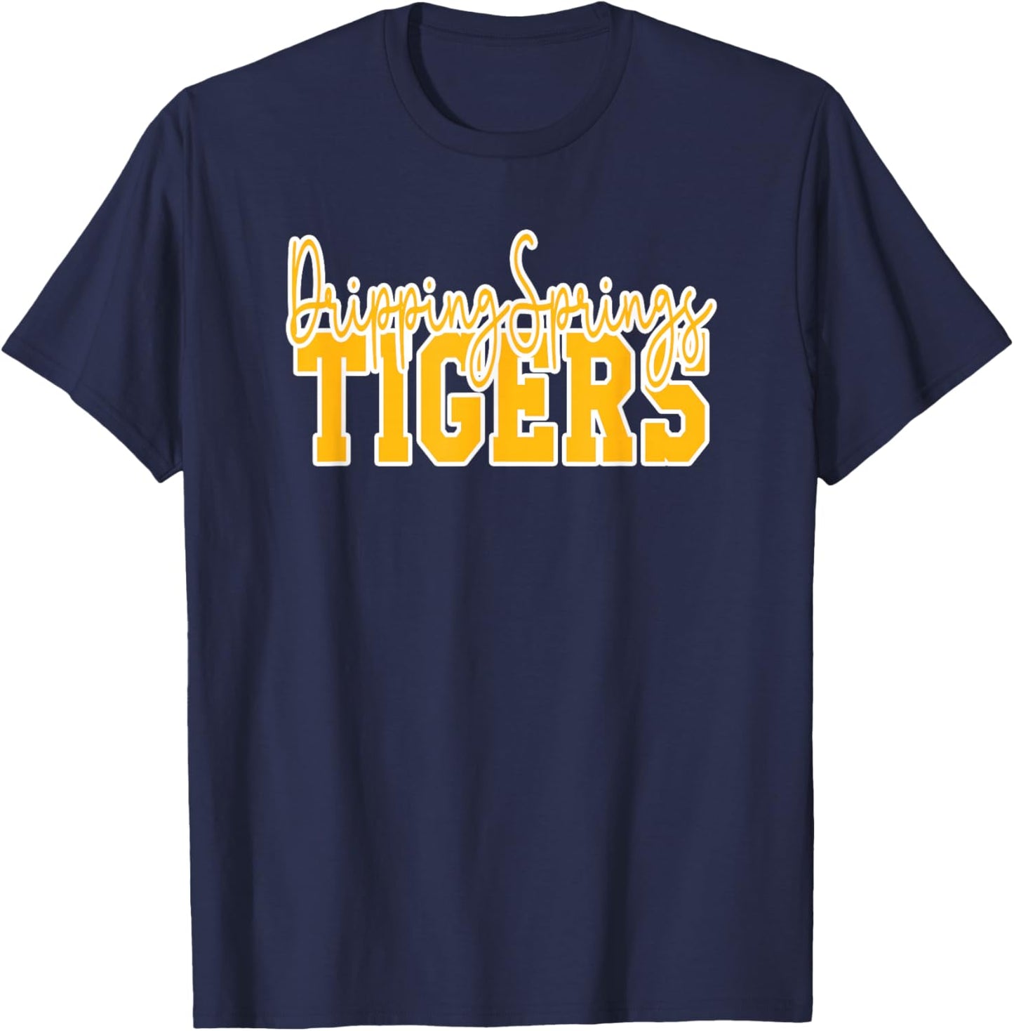 Dripping Springs High School Tigers T-Shirt - T-Shirt | Navy