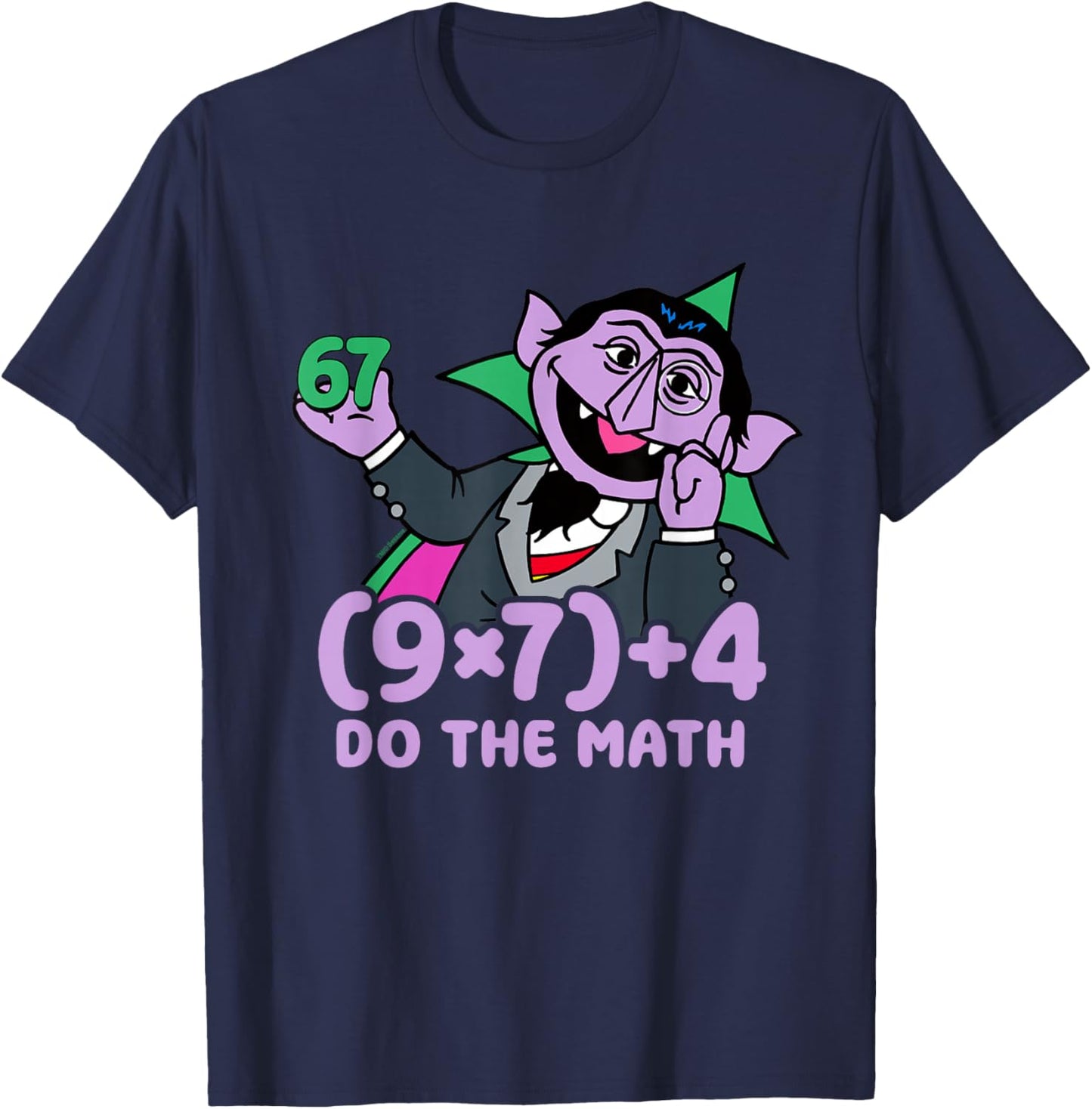 Sesame Street The Count Do the Math T-Shirt - T-Shirt | Navy