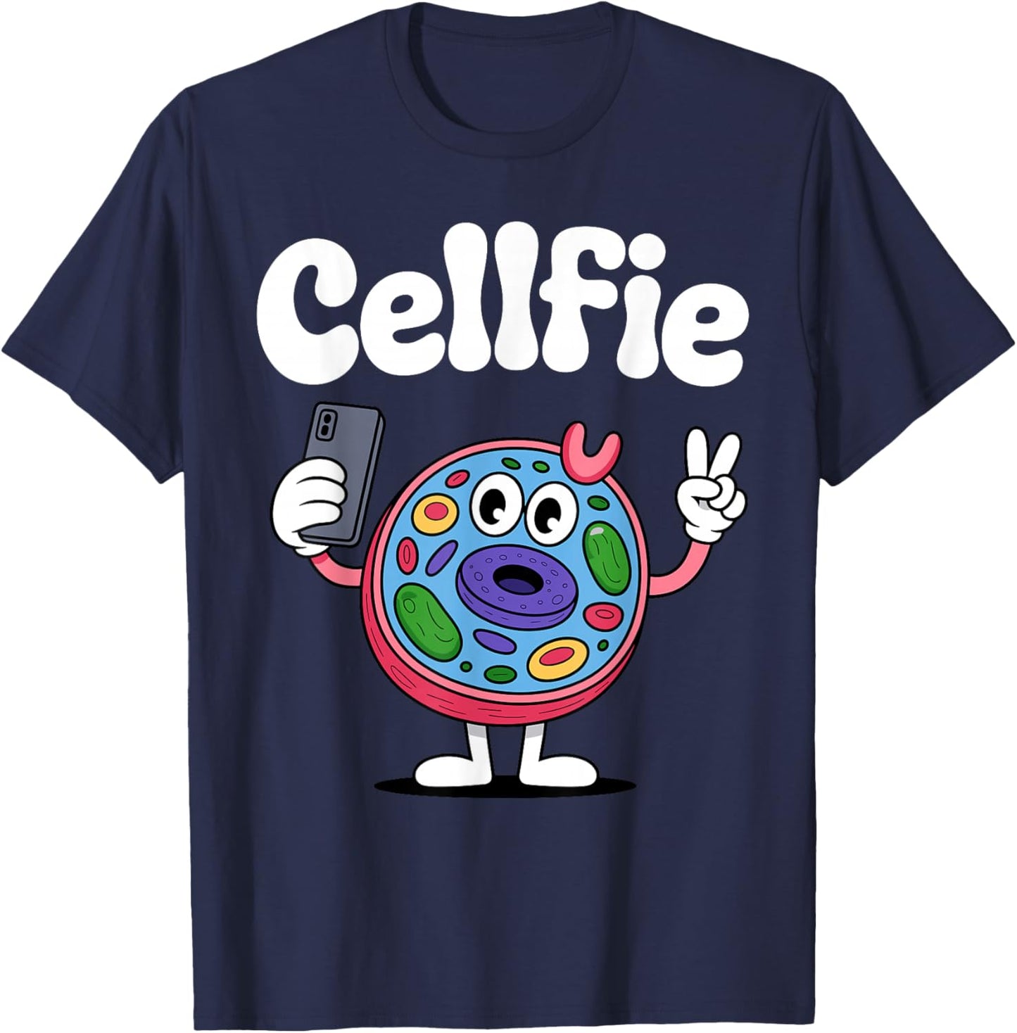 Funny Biology Art Women Biologist Biology Teacher T-Shirt - T-Shirt | Navy