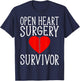 Open Heart Surgery Survivor - Heart Fighter T-Shirt - T-Shirt | Navy