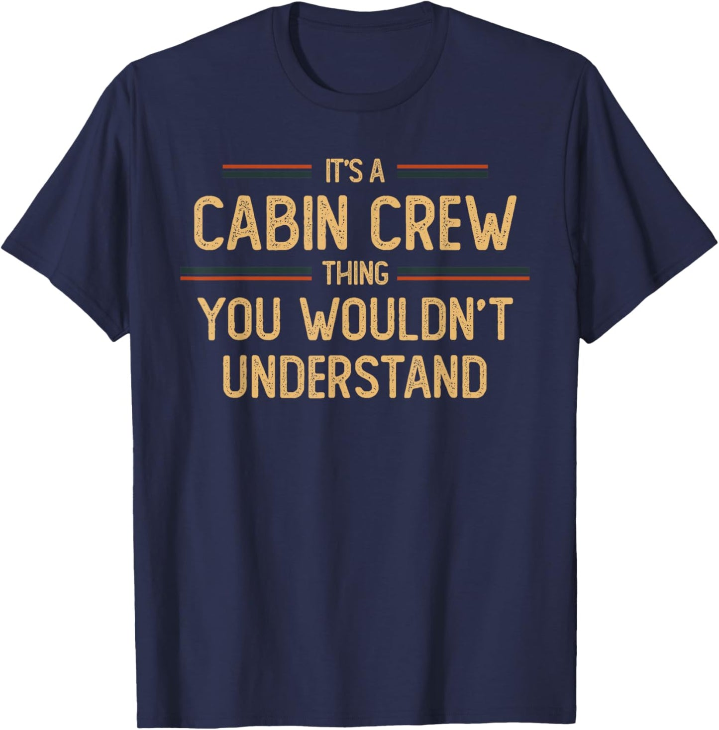 Cabin Crew | Flight Attendant T-Shirt - T-Shirt | Navy