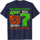 Six Seven Meme Video Gamer Boys Kids 67 Birthday 6-7 T-Shirt - T-Shirt | Navy