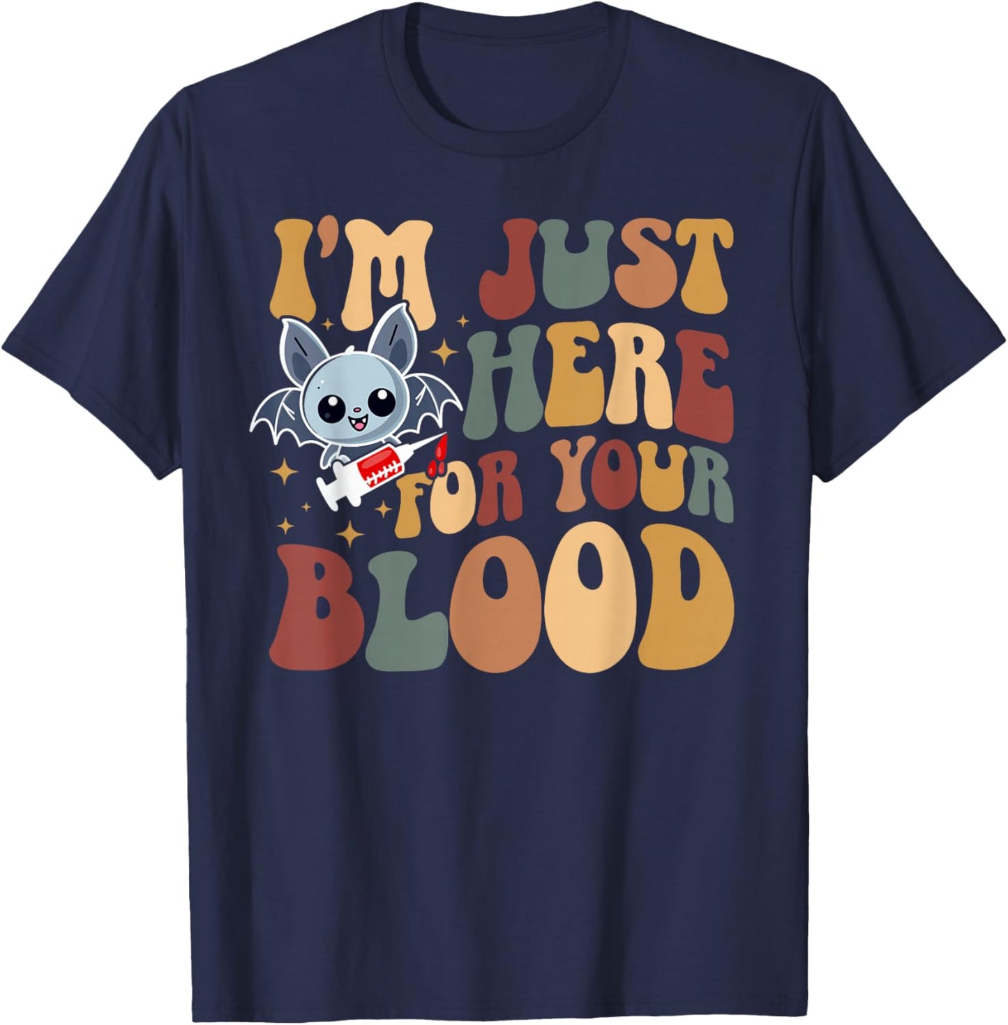 Phlebotomist Groovy Phlebotomy Phlebotomist T-Shirt - T-Shirt | Navy