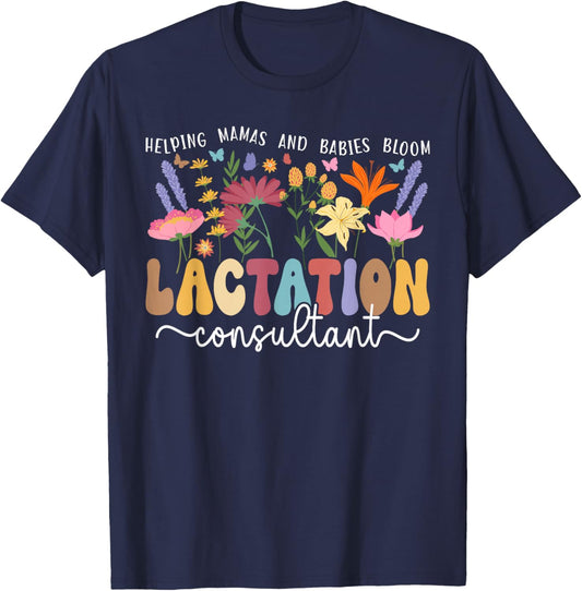 Mamas and Babies Lactation Consultant Lactation Consultants T-Shirt - T-Shirt | Navy