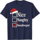 Funny Neurodiverse Christmas ADHD Huimor Autism Sarcastic T-Shirt - T-Shirt | Navy