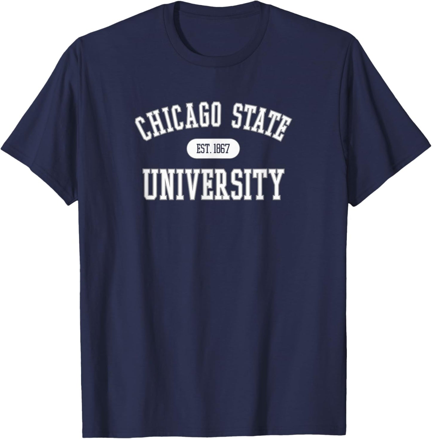 Chicago State Cougars Varsity Green Officially Licensed T-Shirt - T-Shirt | Navy