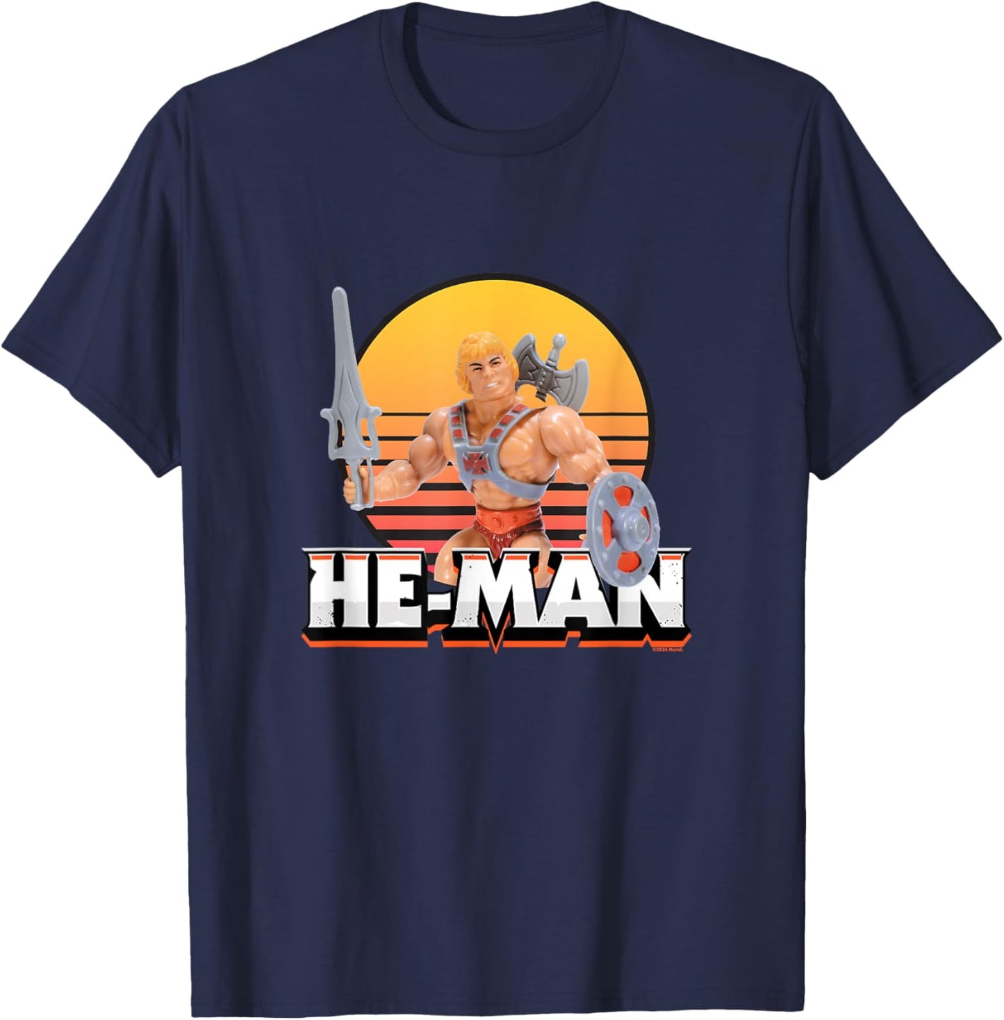 Masters of The Universe Classic He-Man T-Shirt - T-Shirt | Navy