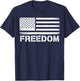 Freedom Vintage America Flag T-Shirt - T-Shirt | Navy