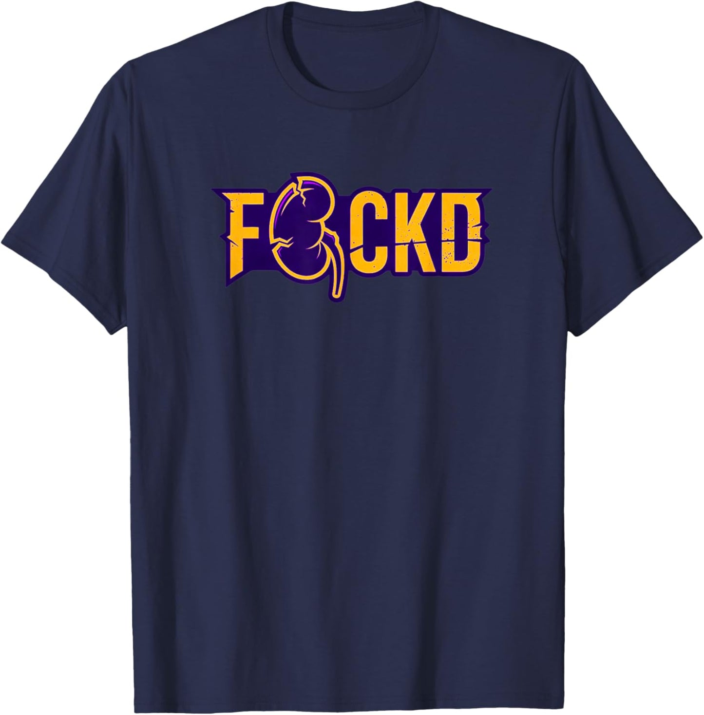 F CKD (Screw Kidney Disease) T-Shirt - T-Shirt | Navy