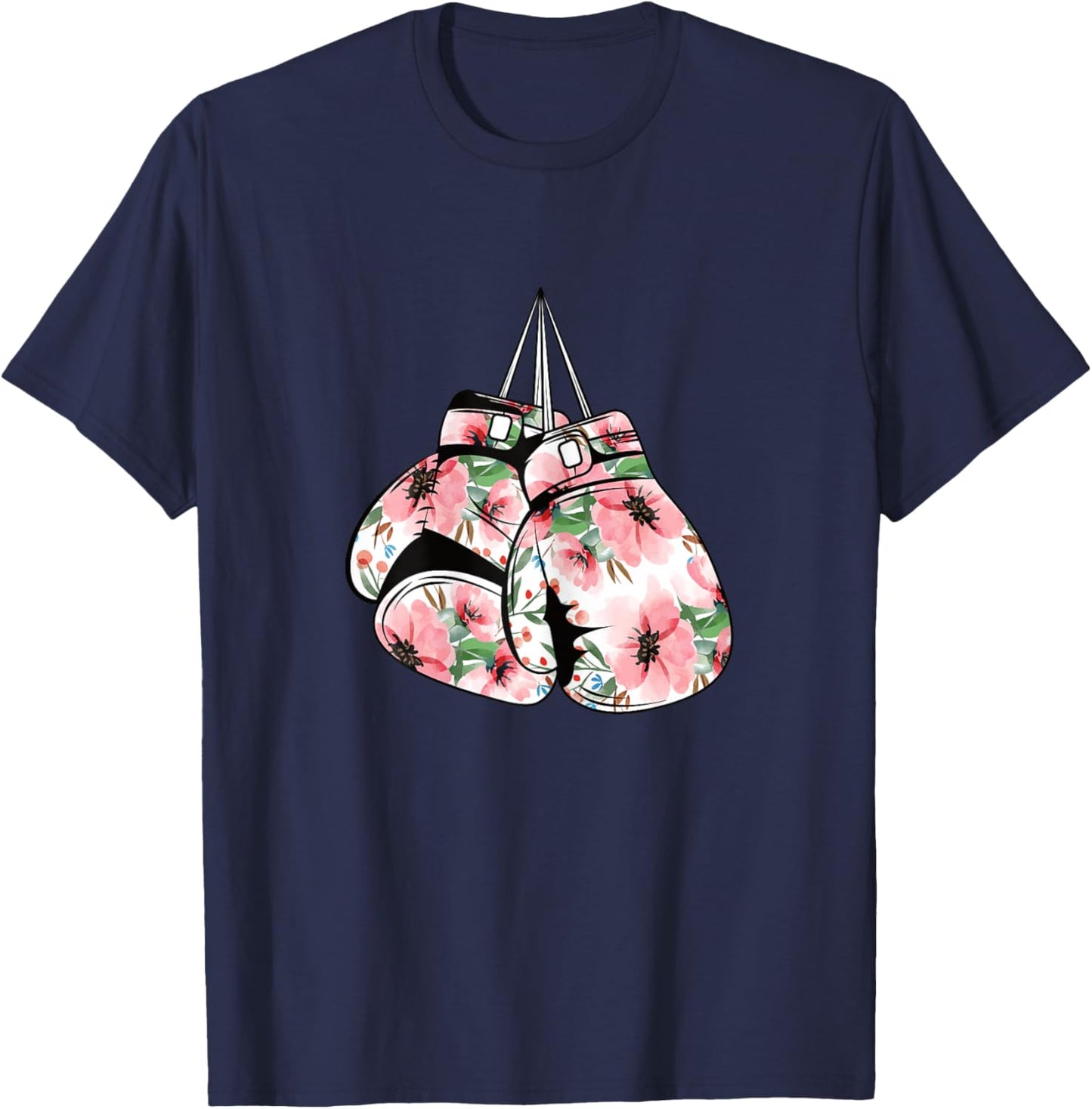 Boxing Gloves Cute Boxer Women Girls T-Shirt - T-Shirt | Navy