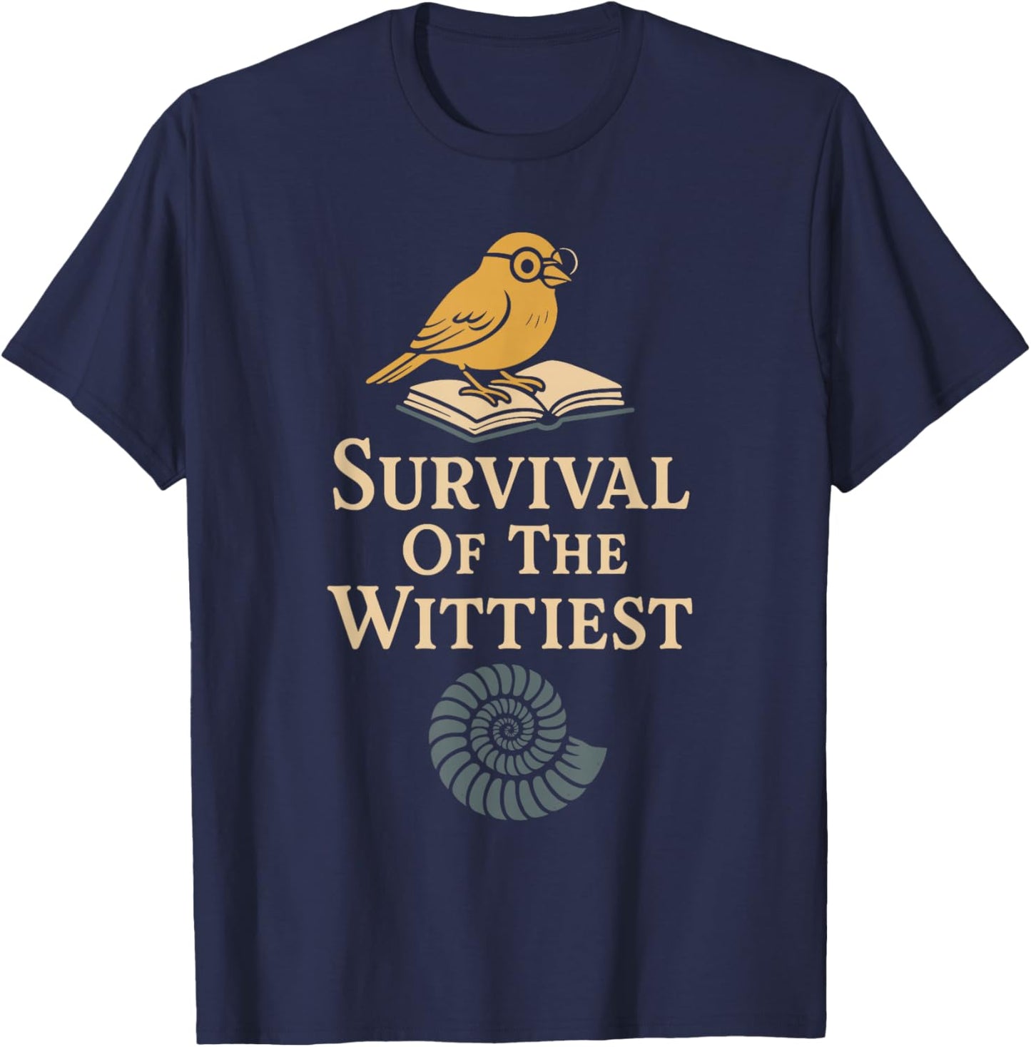 Charles Darwin Gift Natural Selection Science Quote T-Shirt - T-Shirt | Navy